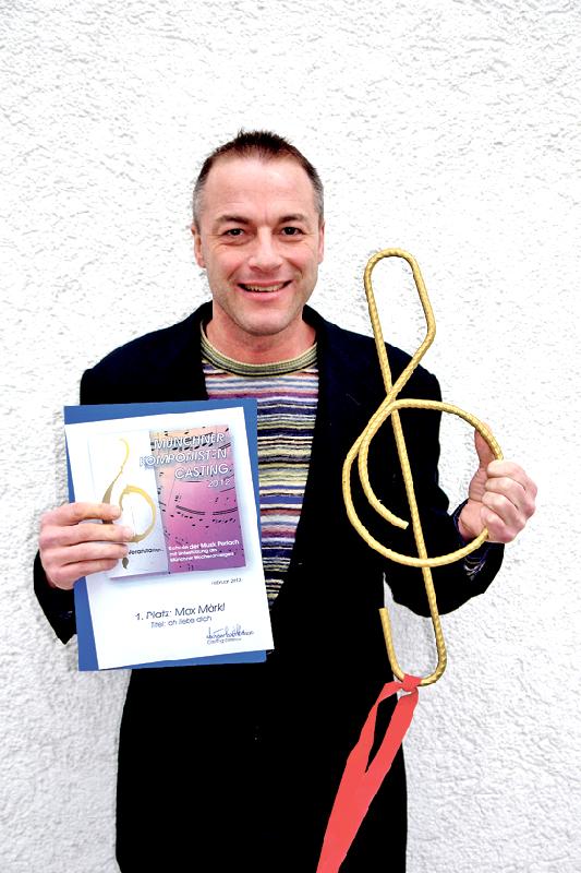 Komponist mit Leib und Seele: Max Märkl ist der erste Gewinner des Perlacher Komponisten- Castings.	Foto: privat