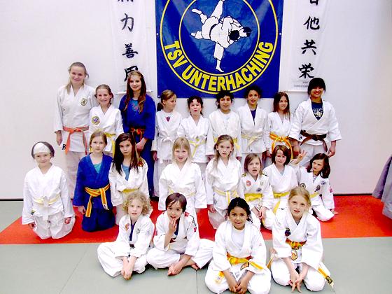 Die Judo-Mädchen des TSV Unterhaching waren begeistert von ihrem Sondertraining.	Foto: VA