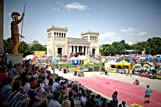 Zahlreiche Sportarten können im Juli auf dem Königsplatz ausprobiert werden.               Foto: VA