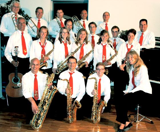 Die Big Band »Red Tie Swing Orchestra« des Truderinger Musikvereins.	Foto: privat