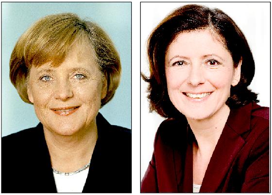 Bundeskanzlerin Angela Merkel. Ministerpräsidentin Malu Dreyer. Fotos: Bundesregierung/privat