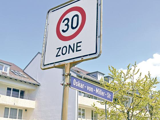 Die Oskar-von-Miller-Straße soll ab Januar 2014 zur Fahrradstraße werden.	Foto: Kohnke