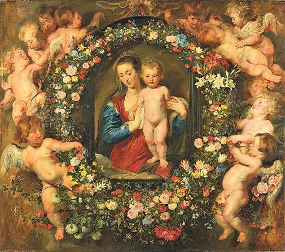 Beim Gemälde »Madonna im Blumenkranz« waren mehrere Künstler am Werk. Foto: privat