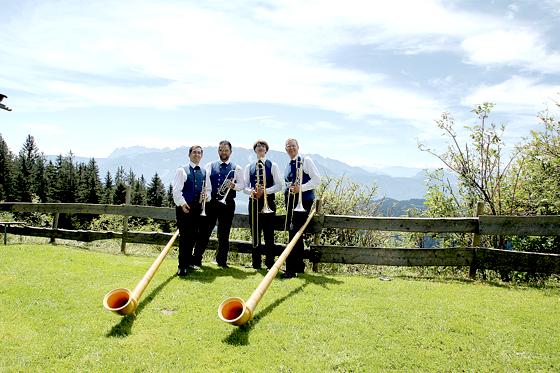 Das Quartett des Blasorchesters St. Michael aus Perlach.	Foto: privat