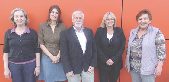 Der neu aufgestellte Vorstand: Traudl Baumgartner, Susanne Golla, Roland Nitter, Angela Faber, Helga Lippolt (v. l.).	Foto: Verein