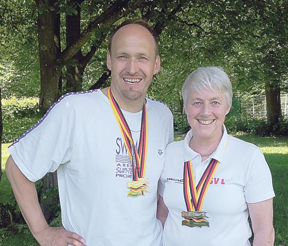 Medaillen für den SV Lohhof gewannen Dirk Richter und Brigitte Weinzierl. Foto: VA