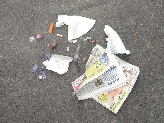 Das ist das Ergebnisse einer morgendlichen Müllsammelaktion des Kita-Personals nach einem verregneten Wochenende.	Foto: Gemeinde Haar