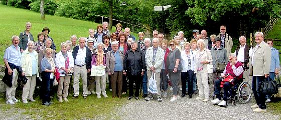 Der Alten- und Krankenpflegeverein hatte zur »Sonnenscheinfahrt« gebeten  und rund 50 Teilnehmer fuhren begeistert mit.	Foto: VA