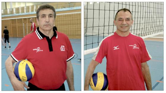 Parviz Kazemi (links) wird neuer Co-Trainer von Generali Haching, Pavel Pavlov (rechts) übernimmt die dritte Herrenmannschaft.	              Foto: Verein