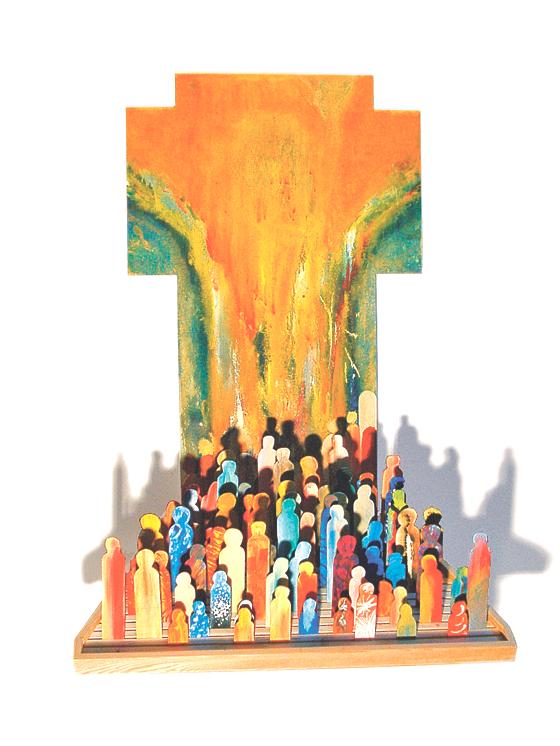 Beim Tag der offenen Tür im Heimatmuseum wird unter anderem das Kreuz »Ecclesia« von der Künstlerin Claudia Linz präsentiert.	Foto: VA