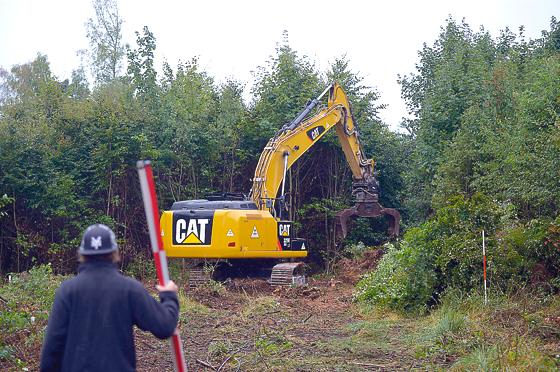 Die Bauarbeiten in der Waldkolonie haben inzwischen begonnen. Ende Januar sollen die Unterkünfte bezogen werden.	Foto: Schunk