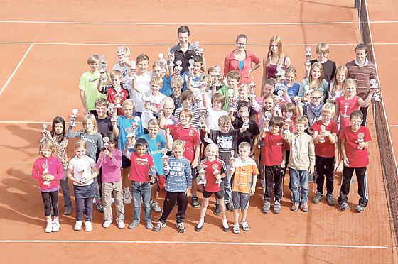 Mit viel Spaß und gutem Wetter spielten 58 Kinder und Jugendliche um den Pokal.	Foto: VN