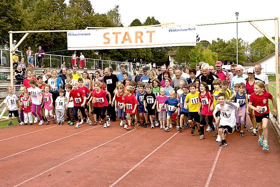 Das Kinderlaufen auf 800 oder 1.600 Meter macht allen Teilnehmern immer sehr viel Spaß.	Foto: Privat