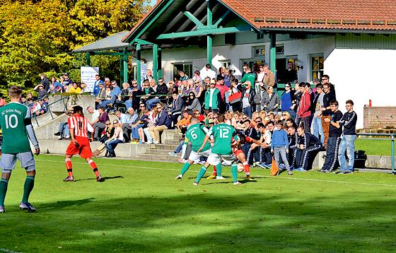 Tolle Fankulisse: FC TürkSpor Garching war zu Gast beim SC Grüne Heide Ismaning.	Foto: VA