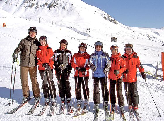 Mit dem TSV Milbertshofen geht es im Januar und Februar in die Berge und auf die Skipisten.	F.: Verein