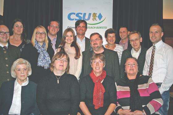 Der CSU-Ortsverband Moosach-Borstei hat seine Kandidaten für die Bezirksausschusswahl am 16. März 2014 nominiert.	Foto: ws