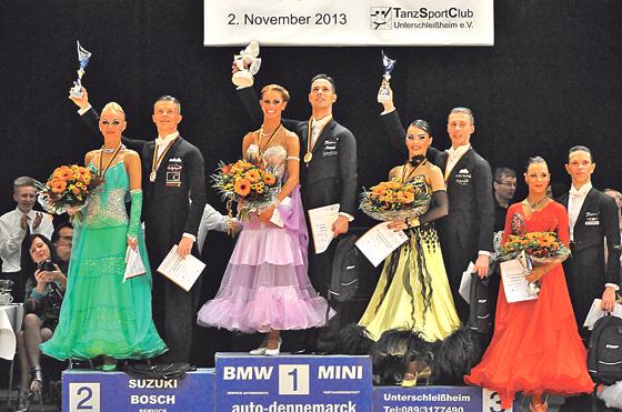 Die Sieger der Deutschen Meisterschaft in den Standardtänzen. 	Foto: VA