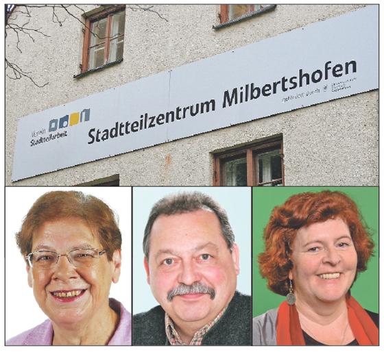Der Bezirksausschuss stimmte im Grundsatz zu (v. l.): Antonie Thomsen (SPD), Erich Tomsche (CSU) und Jutta Koller (Grüne). 	Fotos: ws/Archiv