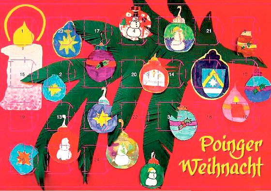 Das Motiv für den diesjährigen Adventskalender gestalteten Schüler der Seerosenschule Poing.	 VA