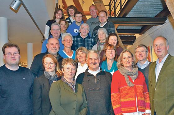 Die Hohenbrunner Grünen präsentieren ihre Liste für die Gemeinderatswahlen im März 2014. 	Foto: VA