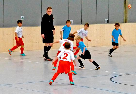 Die Fußball-Junioren spielen Anfang Januar wieder in der Sporthalle des TSV Milbertshofen.	Foto: VA