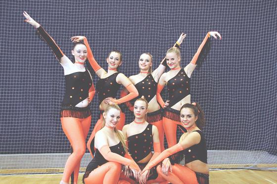 Die TSG Tänzer »InMotion« verfehlten nur knapp den zweiten Platz.	Foto: Verein