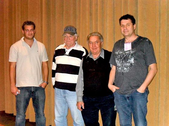 Spielleiter Bernhard Asanger, Helmut Modlmayr, Martin Grünwald und Georg Sageder (v. l.).	Foto: VA