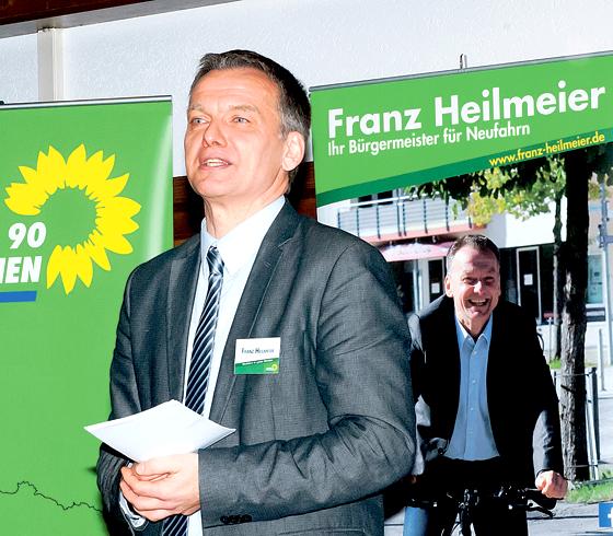 Heilmeier vor Heilmeier: Der Wahlkampf nimmt Fahrt auf in Neufahrn. 	Foto: VA