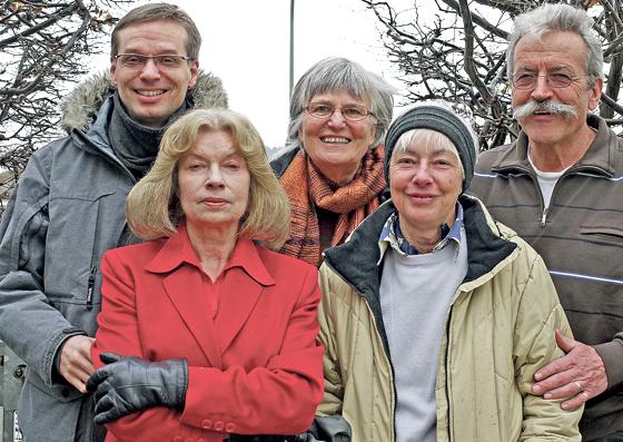 Die Mitglieder der Bürgerinitiative »S7Ost-plus« (v.l.) Andreas Wolf, Josefa Hahn, Nortrud Semmler-Otranto, Jutta Stricker und Reiner Demmel.	 Foto: Kohnke