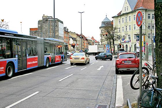 Die Planungen zur Aufwertung der Tegernseer Landstraße nimmt immer mehr Form an.	Foto: HH