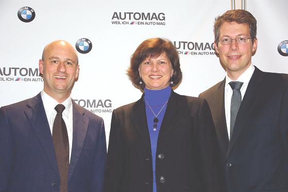 Automag-Geschäftsführer Michael Sommer, Ilse Aigner und MdL Markus Blume freuen sich gemeinsam über einen gelungenen Neujahrsempfang.	  	Foto: Abgeordnetenbüro Markus Blume, MdL