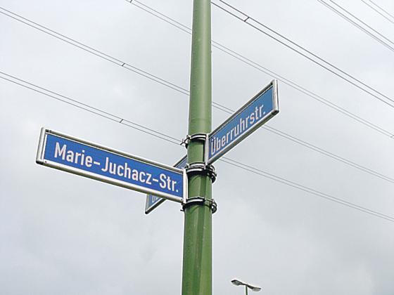 In Dortmund gibt es bereits eine Straße die Nach Marie Juchacz benannt wurde. Foto: privat