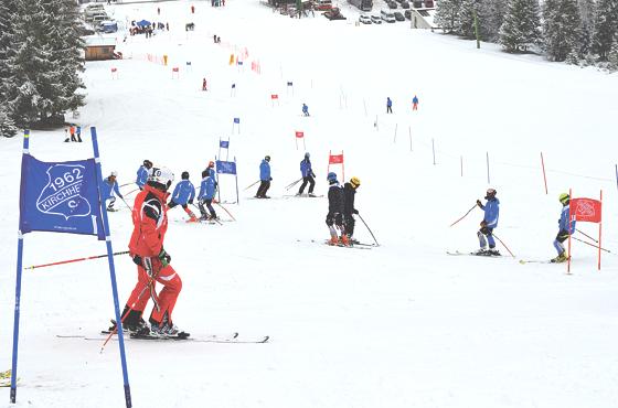 Die Kirchheimer Skifahrer fanden am Rofanlift in Steinberg sogar Neuschnee vor.	Foto: Verein