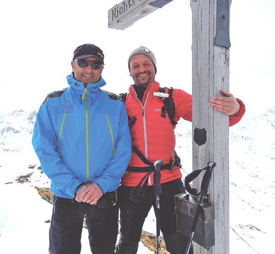 Verstärkung für den SC Falkenberg: Die Skitourenführer  Christian Bauer (links) und Fritz Sandner. 	Foto: Verein