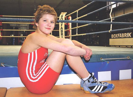 Großes Ringertalent: Die 13-jährige Claudia Suttner aus der Boxfabrik.	Foto: privat
