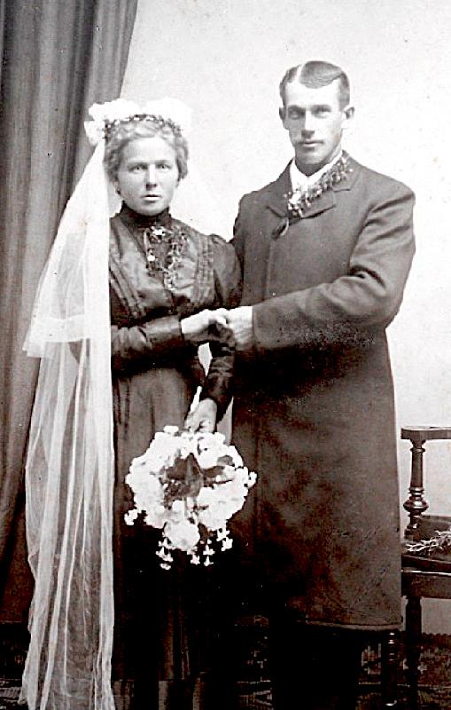 Ismaninger Brautpaar  um 1900.	Foto: privat