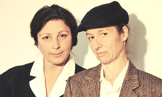 Bettina Redlich und Katharina Brenner als Liesl Karlstadt und Karl Valentin.	Foto: VA