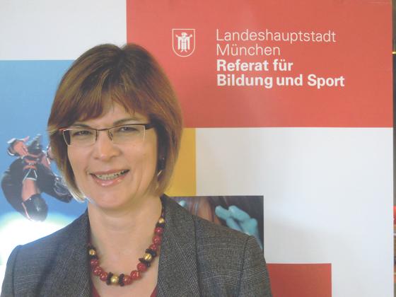 Pressesprecherin Ursula Oberhuber vom Münchner Bildungsreferat. 	Foto: Stadt München