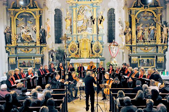 Der Kammerchor »Con Voce« gastiert am Sonntag in der Barockkirche St Ottilie.	Foto: A