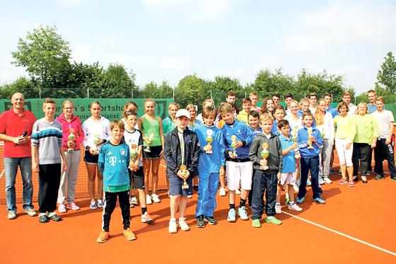 Ein gelungenes Tennisturnier veranstaltete der TC Sauerlach für seine Jugend. 	Foto: Privat