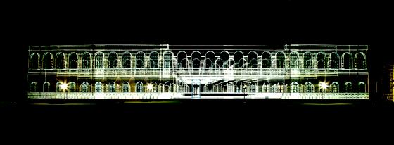 Selten gesehen: Die Alte Pinakothek im Lichtdesign. 	F.: Dorrit&Eichhorn Produktion