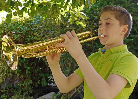 Trompeten-Virtuose schon mit 13: Tobias Krieger aus Sauerlach befindet sich derzeit mit dem Bundesjugendorchester auf Tournee.	Foto: Kohnke
