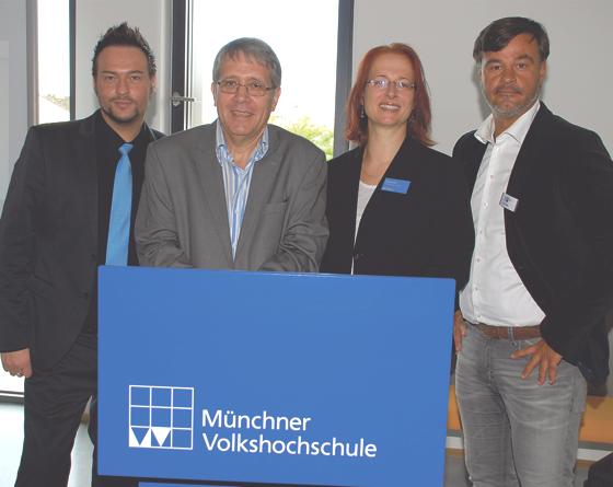 Die Veranstalter (v.li.): S. Engin (HWK), C. Onur (RAW), H. Ettl (MVHS) und P. Bajic (IHK).	Foto: M. Zimmemann