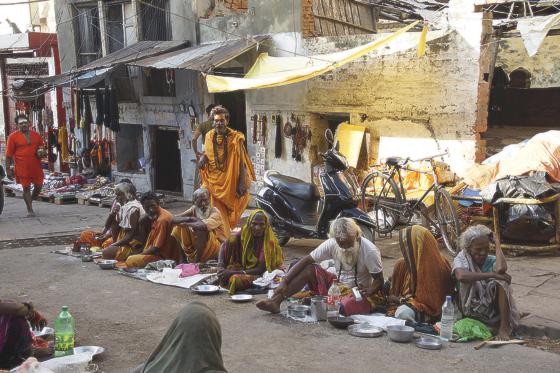 Alltag auf den Straßen Indiens.	 	Foto: Claus Becker