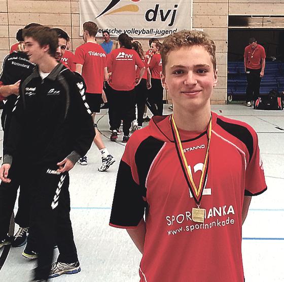 Eric Paduretu vom TSV Unterhaching gewann mit der Volleyball-Auswahl den Bundespokal.	Foto: VA