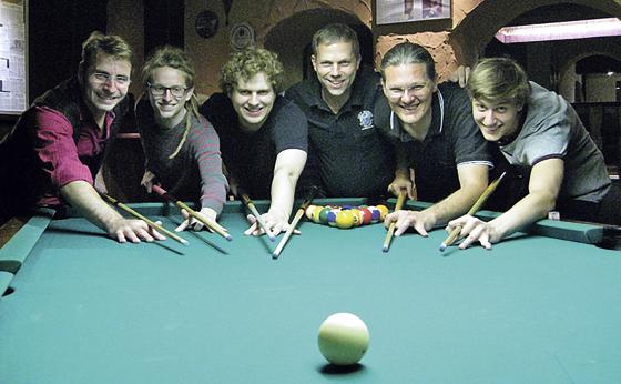 Die sechs bei der Vereinsmeisterschaft (v.l.): Markus Rentsch, Gino Haußmann, Moritz Reindl, Thomas Deuter, Hannes Dorsch und Lukas Späth.	Foto: Verein