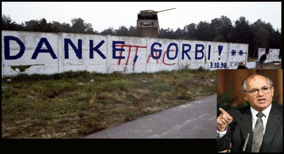 Der Anfang vom Ende. Michail Gorbatschow, ein Vater der Deutschen Einheit, auf einer baltischen Wand!	Foto: Robert Kristen