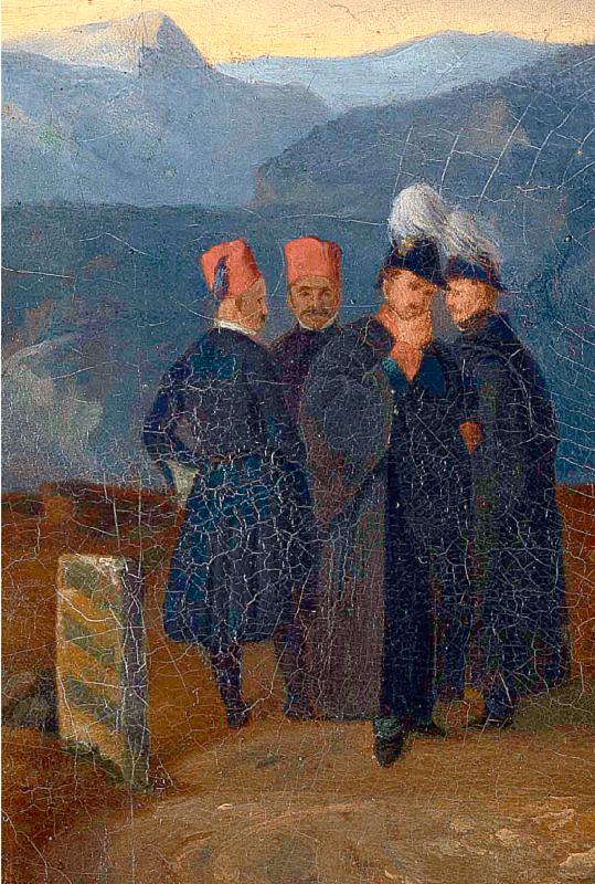 Das neu entdeckte Gemälde von Johann Conrad Dorner zeigt Ottos Abschied.