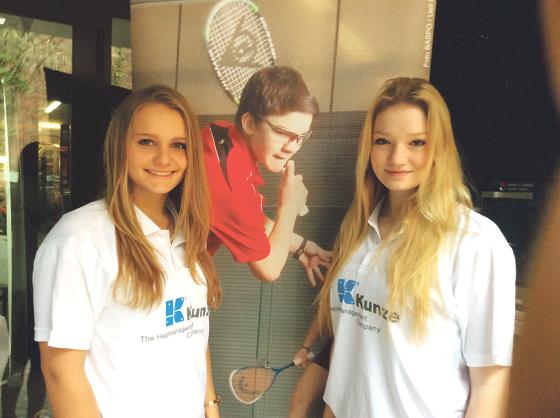 Kaci Tycova (r.) und Saskia Beinhard (l.) zeigten bei den Swiss Junior Open grandiose Leistunge. 	F: VA