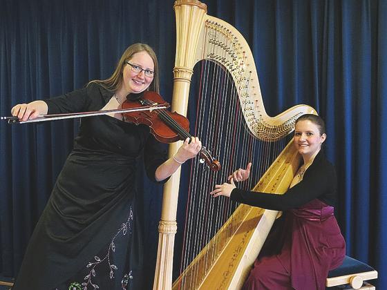 Das Duo »Harfiolin«  Andrea Riedmann (Violine) und Regina Bauer (Harfe)  kommt wieder nach Ottobrunn. 	Foto: VA